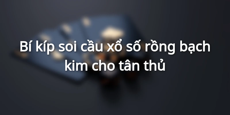 Soi Xổ Số Rồng Bạch Kim Chuẩn Cho Bạch Thủ
